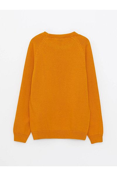LC Waikiki Crew Neck Basic Long Sleeve Boy's Knitwear Sweater