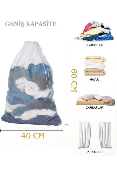 Sihirlicin Laundry Net - 40X60 cm Size Multi-Purpose Use