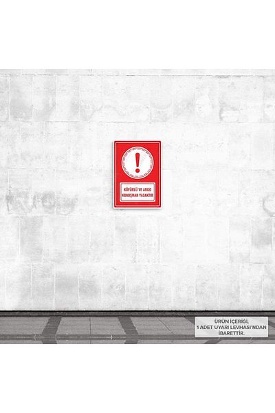 Posterya Ul01714-A4 - Warning Sign with Mildew and Slang Prohibited (21,6×30,3cm)