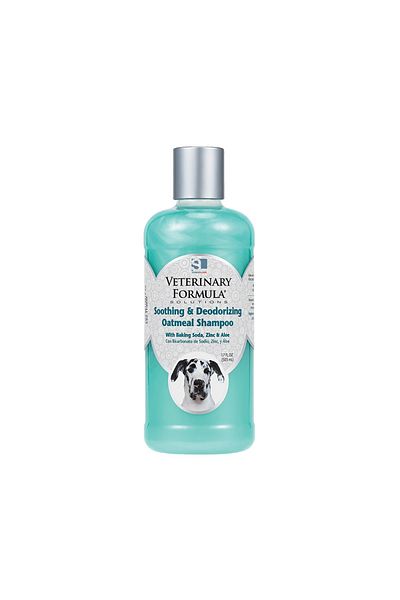 Veterinary Formula Solutions Soothing And Deodorizing Oatmeal Dog Shampoo - 17 Oz Pack Of 2