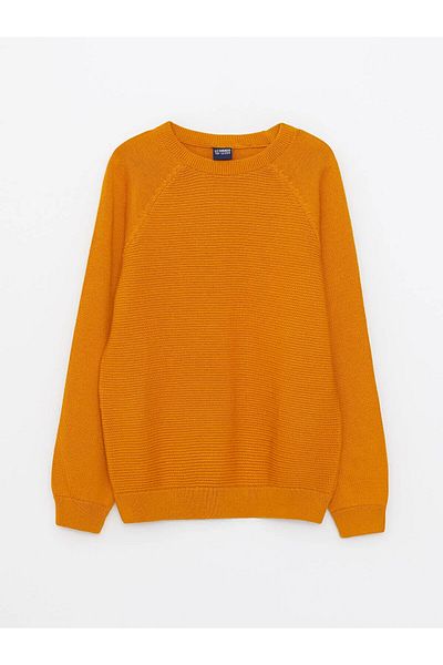 LC Waikiki Crew Neck Basic Long Sleeve Boy's Knitwear Sweater