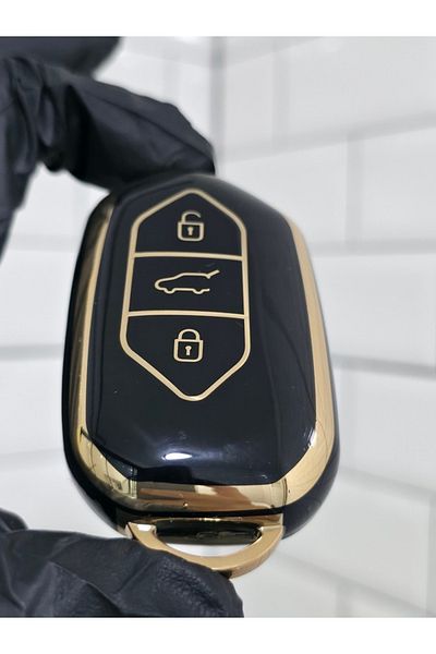 GMA KEYS T10X 3 Keys Smart Nano Protection Key Case - Black and Gold Color - High Quality