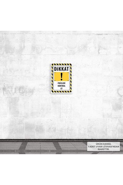 Posterya Ul02619-A4 - Check Sockets Warning Sign (21.6×30.3cm)