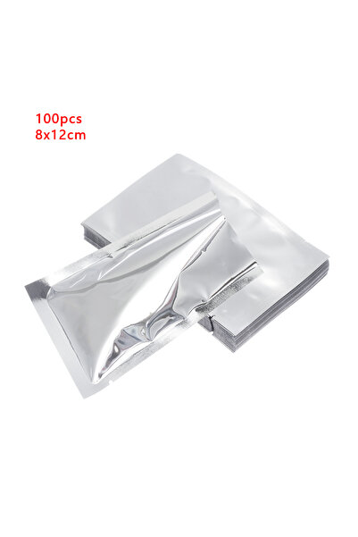 Choice 100 قطعة 8 × 12 سم 100 قطعة أكياس رقائق الألومنيوم محكمة الغلق بالحرار...