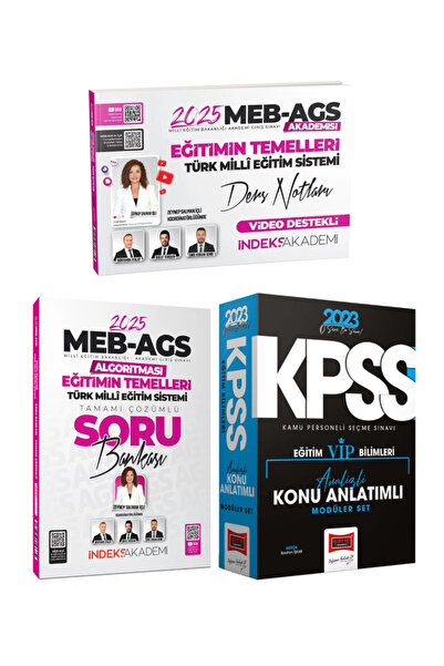 İndeks Akademi MEB AGS Zeynep Salman Eğitimin Temelleri Ders Notu+Soru Bankas...