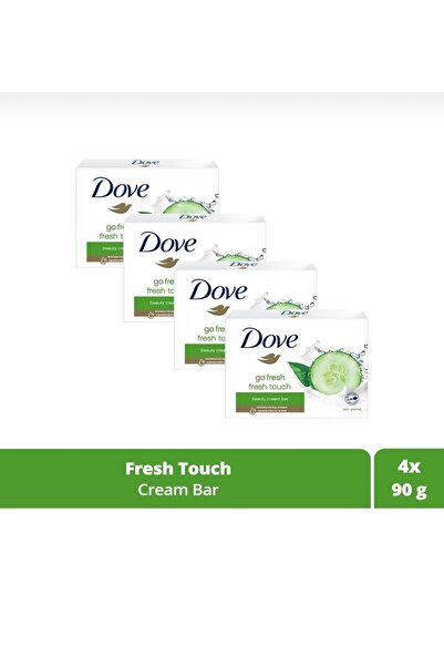 Dove Cream Bar Go Fresh Cucumber Soap 90Gr - 4 Pieces