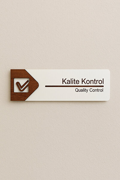 Lucena Kalite Kontrol Ofis Oda Kapı İsimliği Yönlendirme Tabelası Levhası Kiş...