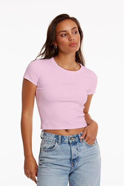 Birdiejay Your New Go-To Baby Tee Pink Short Sleeve T-Shirt