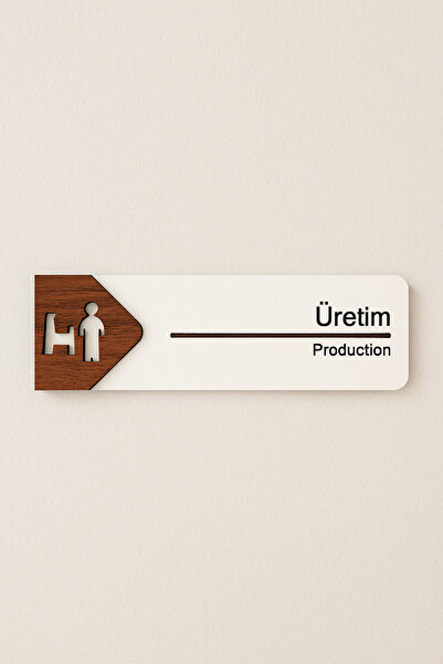 Lucena Üretim Ofis Oda Kapı İsimliği Yönlendirme Tabelası Levhası Kişiselleşt...