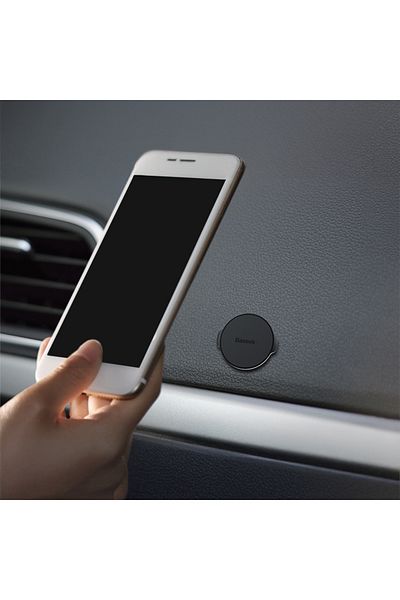 Baseus Small Ears Magnetic Suction Bracket | Flat Type Car Phone Holder - Black