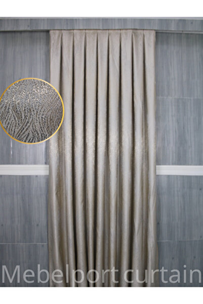 MebelPort Curtain Jacquard Fonluk Waterfall Pattern 1/3 Frequency Cornish for (Single Wing)