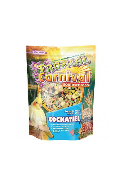 BROWNS Tropical Carnival Cockatiel Food - 1.36 Kg Pack Of 2