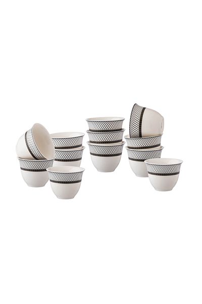 Dania 12-piece Saudi porcelain coffee cup set