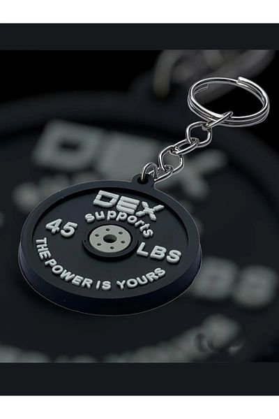 Dex Supports Sportsman Silicone Keychain Fitness Model Miniature Plate