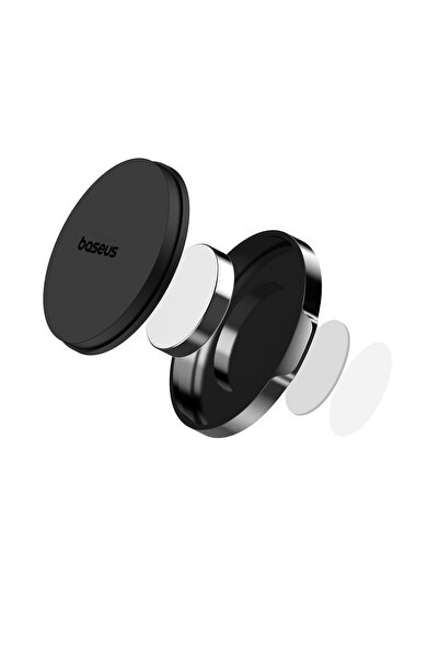 Baseus حامل هاتف سيارة مسطح بقاعدة شفط مغناطيسية للأذن الصغيرة - أسود