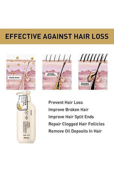 Diyating Sakura Japanese Shampoo for Hair Growth, Preventing Hair Loss and Removing Dandruff - 300ml