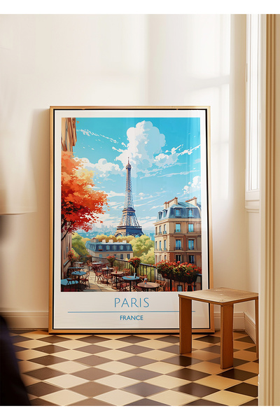 ARTHOUSECOLLECTIVE Pariz poster - Putnički poster - Gradski poster bez okvira...