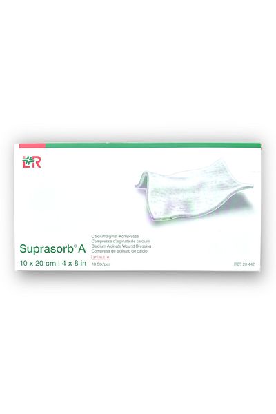 Lohmann & Rauscher Suprasorb a Calcium Alginate Wound Cover 10 X 20 cm - Ref 20442 - 5 Pcs