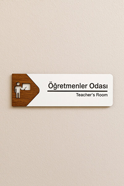 Lucena Öğretmenler Odası Ofis Oda Kapı İsimliği Yönlendirme Tabelası Levhası ...