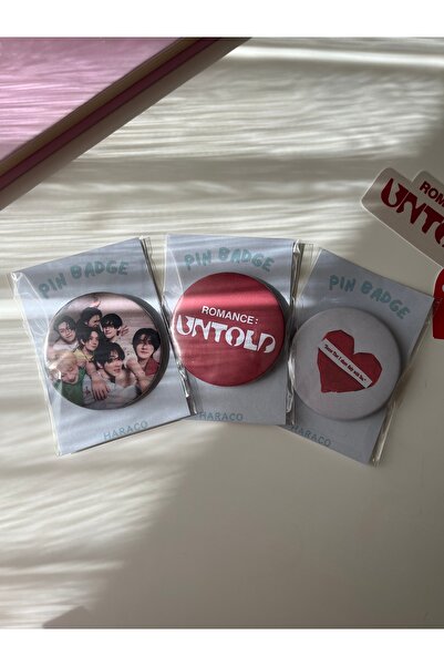 Hara Company Enhypen Kpop Grubu Romance Untold Albüm Rozet Seti