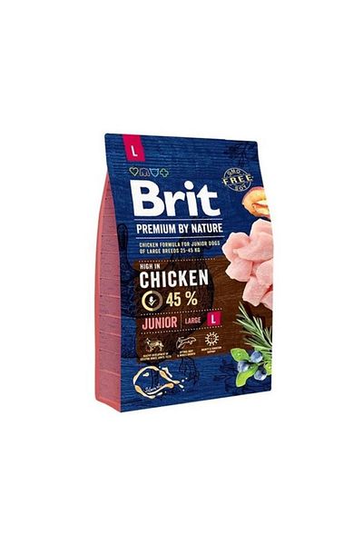 Brit Premium By Nature Junior Large Breed Dry Dog Food - 3 Kg Pack Of 2