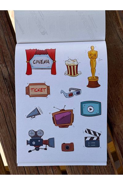 LİMON DEFTER Lemon 16 Page Cardboard Cover Sticker Notebook