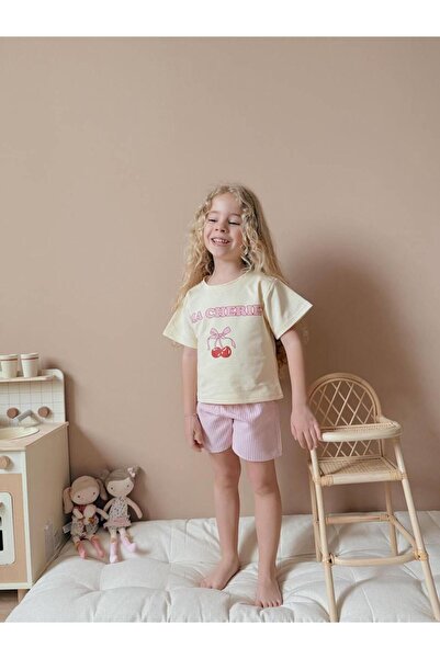 RAPAPA Girl's Cherry Shorts Set 2637K