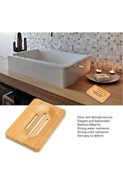 Single (1 Τεμάχιο) Στερεό Σαπουνάκι Μπαμπού Οβάλ με Σχάρα 11 εκ.