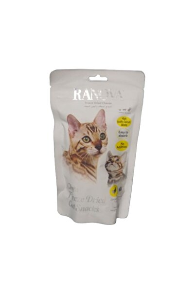 RANOVA مكافآت القطط بالجبن المجفف بالتجميد - عبوة من 6 قطع، 12 غرام