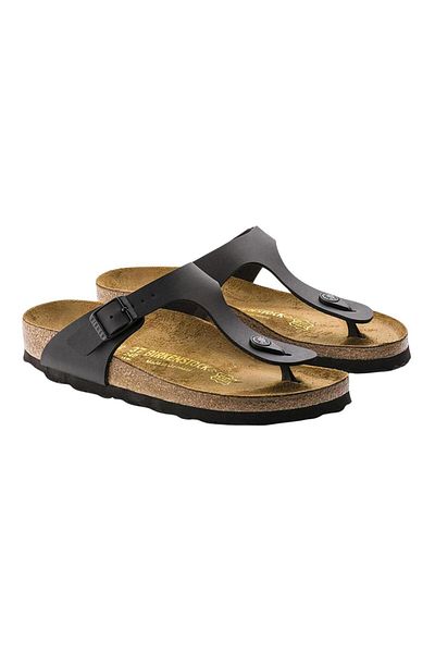 Birkenstock Gizeh Bf Schwarze Hausschuhe