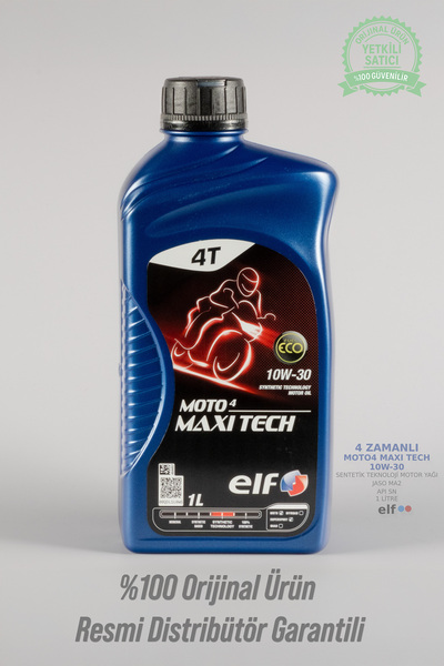 ELF Moto4 Maxi Tech 10W-30 4T 1L Motosiklet Motor Yağı Elf
