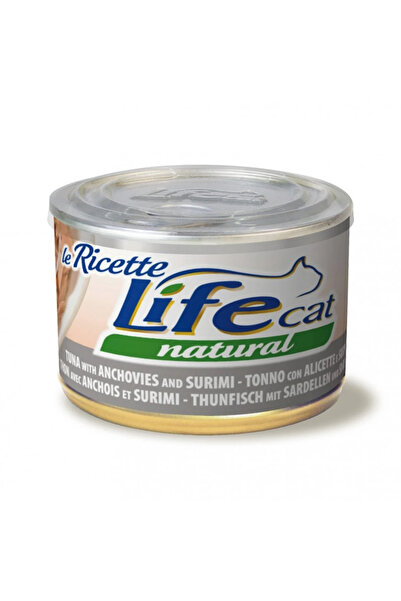 Life Cat طعام القطط المعلب من التونة والأنشوجة والسوريمي - عبوة من 12 قطعة، 1...
