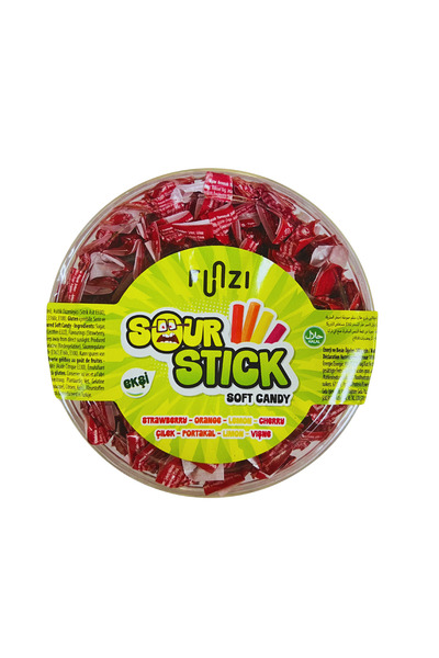 Funzi حلوى بنكهة الفاكهة على شكل عصا حامضة مع الكرز 120 قطعة