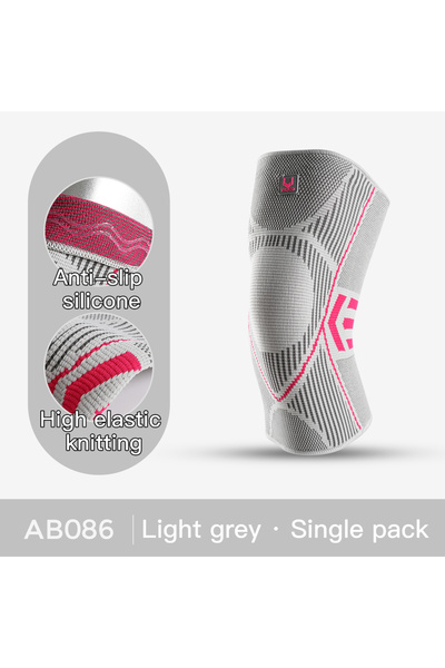 Choice دعامة ركبة احترافية L AB086-GY ضاغطة للركبة، دعامات ركبة سيليكون مضادة...