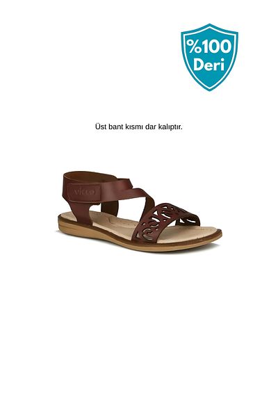Vicco 100% Leather Lilly Filet Sandals