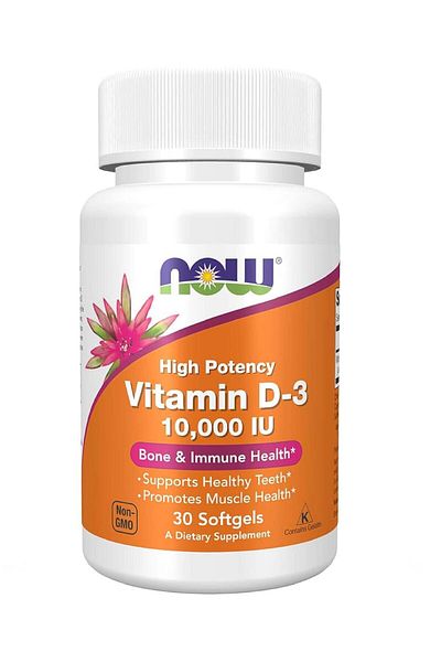 Now VITAMIN D3-10000 CAP 30'S