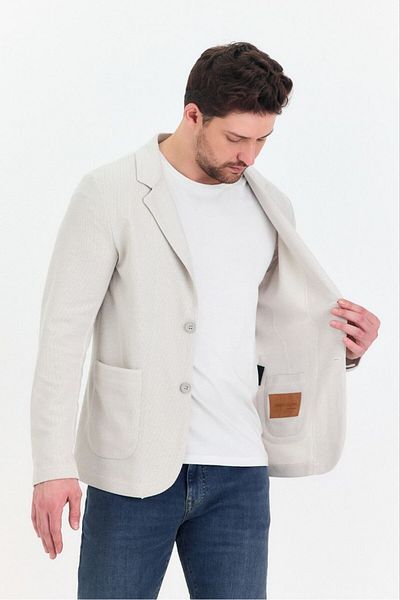 Savira Мъжко спортно яке Slimfit от плетена памучна смес, изцяло разтеглив плат, нов сезон