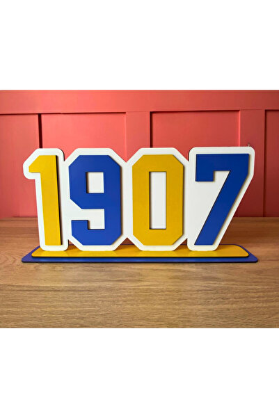 WoodenZoo Takım Kuruluş Yılı, Hediyelik 1907 FB Sarı-Lacivert Doğum Günü, Öze...
