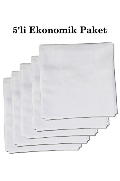 Algelsineve Pamuklu Beyaz 5 Metrelik Tülbent, 1m En