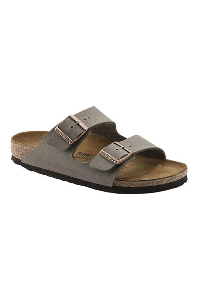 Birkenstock أريزونا بف نو النعال الرمادية