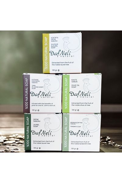 Dafneli Natural 5 Piece Soap Family