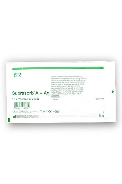 Lohmann & Rauscher Suprasorb a Ag Calcium and Silver Detailed Wound Cover 10X20 cm - Ref 20572