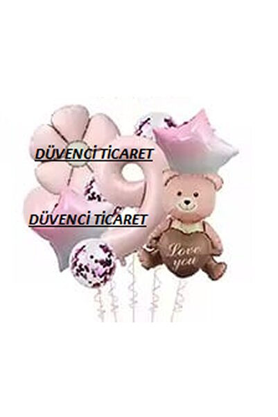 DÜVENCİ TİCARET ΣΕΤ ΜΠΑΛΟΝΙΩΝ ΓΕΝΕΘΛΙΩΝ ΜΕ ΑΡΚΟΥΔΑ ΚΑΡΔΙΑ ΚΑΙ ΧΑΜΟΜΗΛΙ ΜΕ ΦΙΛ...