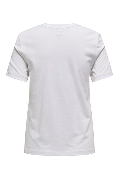 ONLY Tricou alb pentru femei Lif Reg S/s Top Jrs 15329752 Brightfas