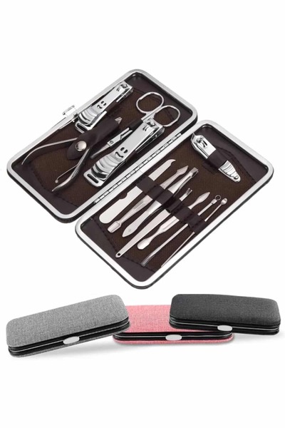 Clevora Nail Care Nail Clippers Professional 12 Piece Hand Foot Manicure Pedicure Set