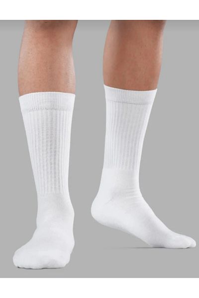 ÖZKAHRA TEKSTİL 3 ζευγάρια Unisex Ποιότητα Λευκές Βαμβακερές Ποδόσφαιρο Volryball Μπάσκετ Λευκές αθλητικές κάλτσες