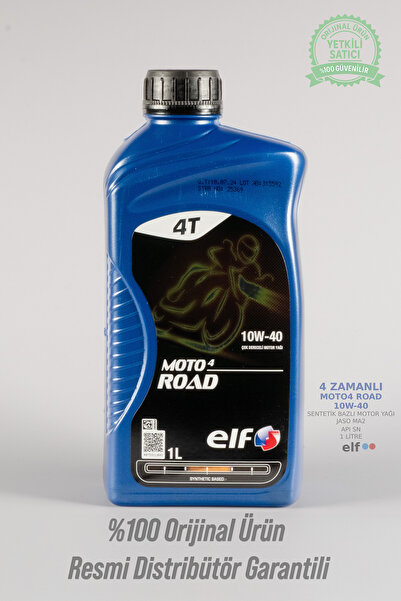 ELF Moto 4 Road 10W-40 4T 1L Yarı Sentetik Motosiklet Motor Yağı Elf