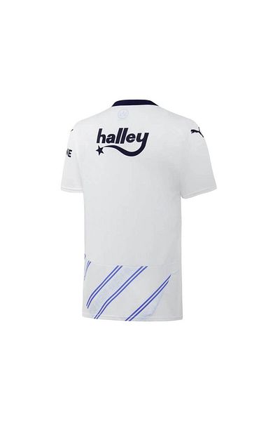 Puma White-Dusky Blue Men's Colored Jersey