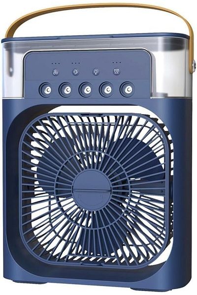 Others Water Mist Fan with Five Nozzles, 3 Air Speeds, 680 ml Capacity, 7 Colors, USB-C Port, with Timer