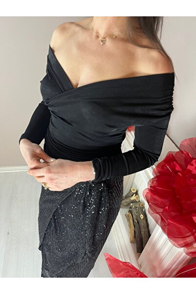 Sisters By Beyaz İnci Drape Detaylı Bluz